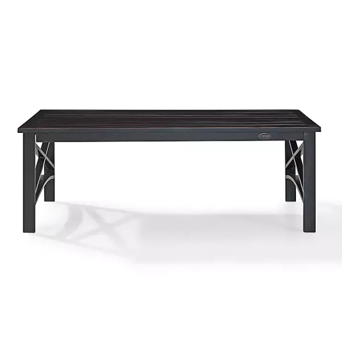 Kirklands Home Oiled Bronze Metal Dayton Outdoor Coffee Table Brown