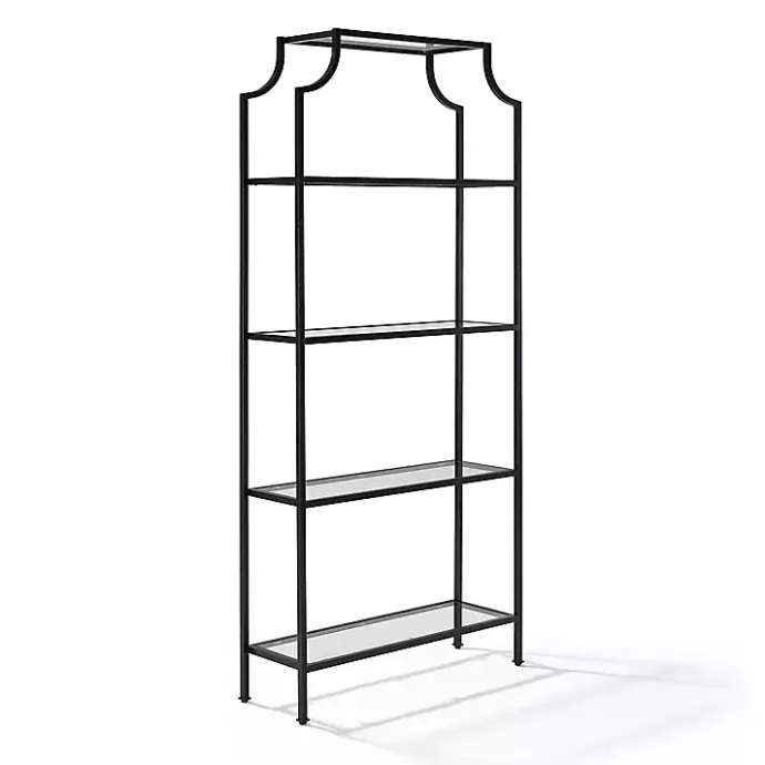 Clearance Kirklands Home Oil-Rubbed Bronze 4-Tier Glass Ashlee Etagere Brown