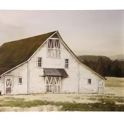 Sale Kirklands Home Ole Blanc Barn Embellished Canvas Art Print