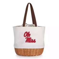 Hot Kirklands Home Ole Miss Canvas Tote Bag Red