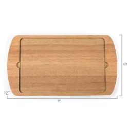 New Kirklands Home Ole Miss Rebels Wood and Glass Serving Board