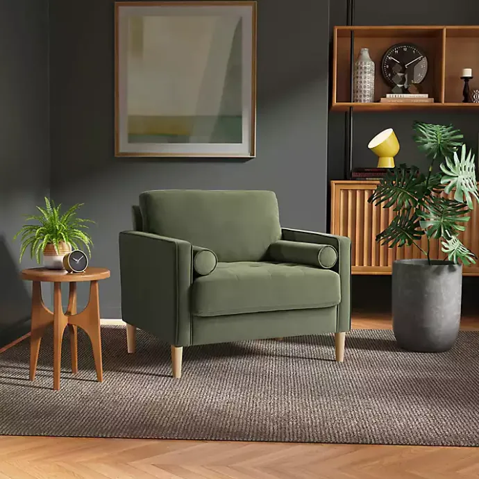 Outlet Kirklands Home Olive Chelsea Accent Chair Green