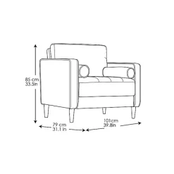 Outlet Kirklands Home Olive Chelsea Accent Chair Green