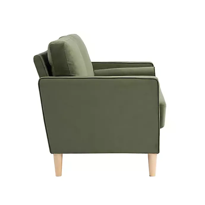 New Kirklands Home Olive Chelsea Modern Loveseat Green