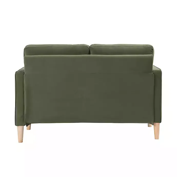 New Kirklands Home Olive Chelsea Modern Loveseat Green