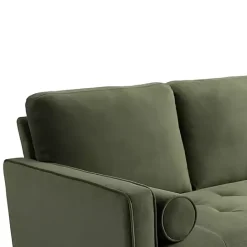 New Kirklands Home Olive Chelsea Modern Loveseat Green