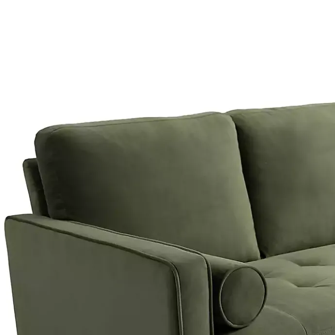 New Kirklands Home Olive Chelsea Modern Loveseat Green