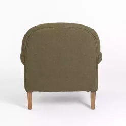 Hot Kirklands Home Olive Boucle Tufted Chair & Ottoman Set Green