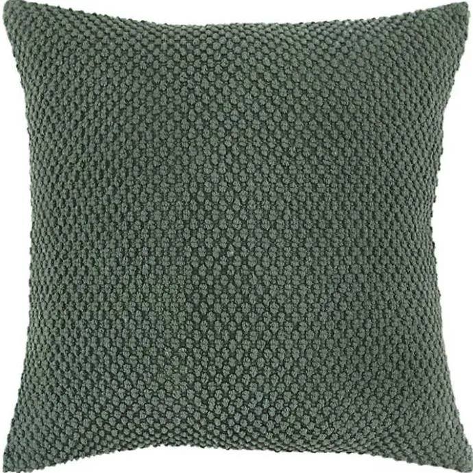 Hot Kirklands Home Olive Woven Nubby Pillow Green
