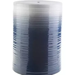 Clearance Kirklands Home Ombre Navy Blue Ripple Accent Table