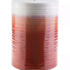 Hot Kirklands Home Ombre Red Ripple Accent Table