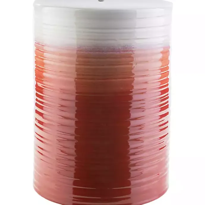 Hot Kirklands Home Ombre Red Ripple Accent Table