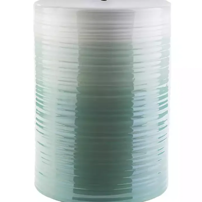 Sale Kirklands Home Ombre Turquoise Ripple Accent Table
