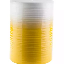 Clearance Kirklands Home Ombre Yellow Ripple Accent Table