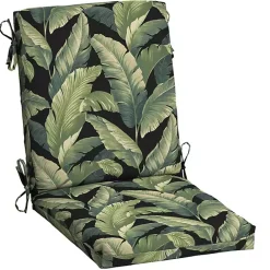 Clearance Kirklands Home Onyx Cebu Luxe Outdoor Dining Chair Cushion Black