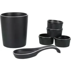 Kirklands Home Onyx Katy 6-pc. Kitchen Accessories Set Black