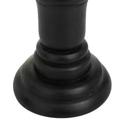 Kirklands Home Onyx Turned Wood 3-pc. Candle Holder Set Black