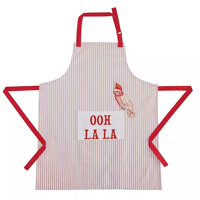 Outlet Kirklands Home Ooh La La Apron RedWhite