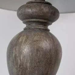 Clearance Kirklands Home Opal Rustic Wood Table Lamps, Set of 2 Gray