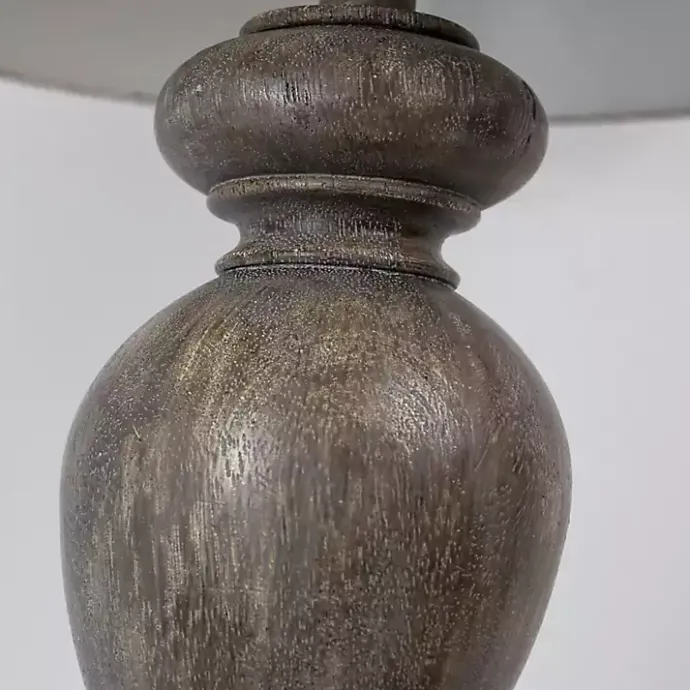 Clearance Kirklands Home Opal Rustic Wood Table Lamps, Set of 2 Gray