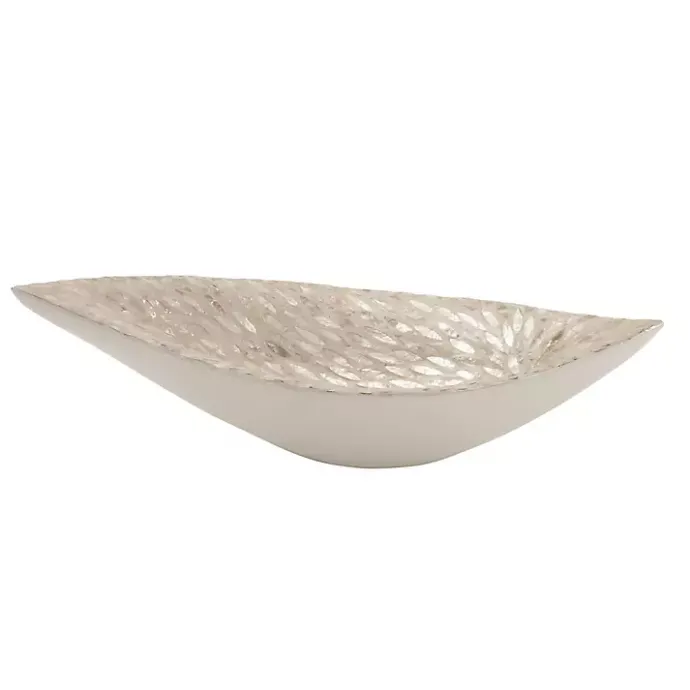 Kirklands Home Opalescent Mussel Shell Inlay Bowl