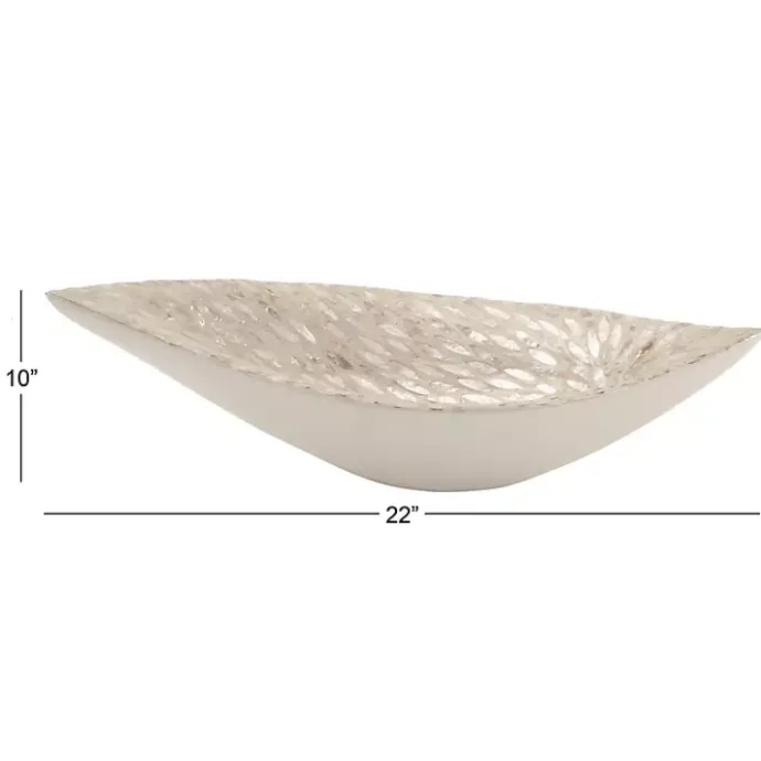 Kirklands Home Opalescent Mussel Shell Inlay Bowl