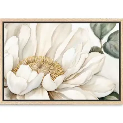 Clearance Kirklands Home Open Bloom Framed Canvas Art Print White