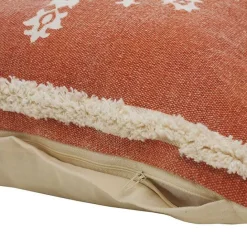 Discount Kirklands Home Orange and White Medallion Pillow