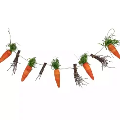 Online Kirklands Home Carrot and Twig Bundle Garland Orange
