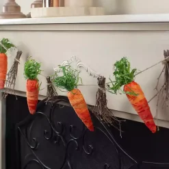 Online Kirklands Home Carrot and Twig Bundle Garland Orange