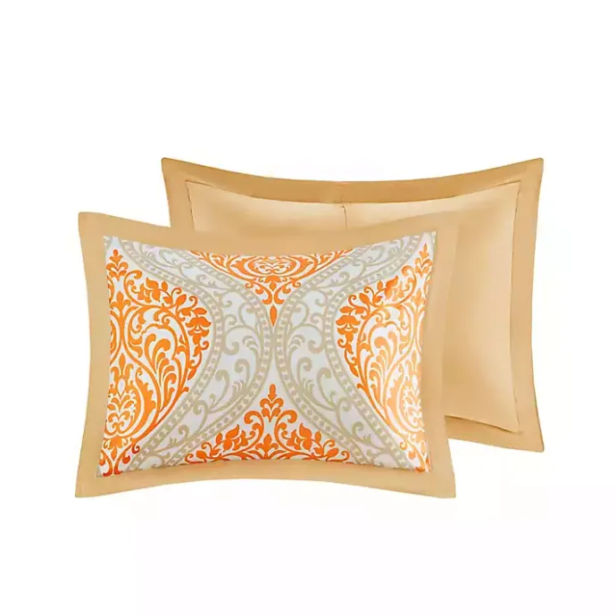 Discount Kirklands Home Orange Damask 4-pc. Twin/Twin XL Comforter Set