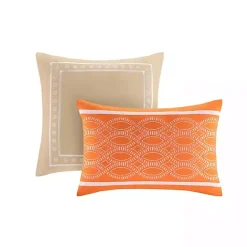 Discount Kirklands Home Orange Damask 4-pc. Twin/Twin XL Comforter Set