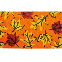 Sale Kirklands Home Orange Fall Botanical Doormat