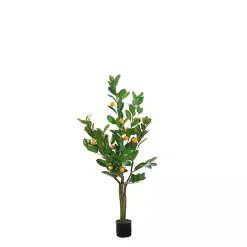 Sale Kirklands Home Orange Fruit Tree in Black Pot, 4 ft.