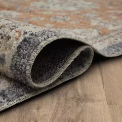 Sale Kirklands Home Granary Floral Area Rug, 6x9 Orange