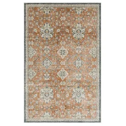 Sale Kirklands Home Granary Floral Area Rug, 8x10 Orange