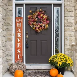 Outlet Kirklands Home Orange Happy Harvest Porch Board, 10 in.
