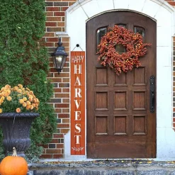 Outlet Kirklands Home Orange Happy Harvest Porch Board, 10 in.