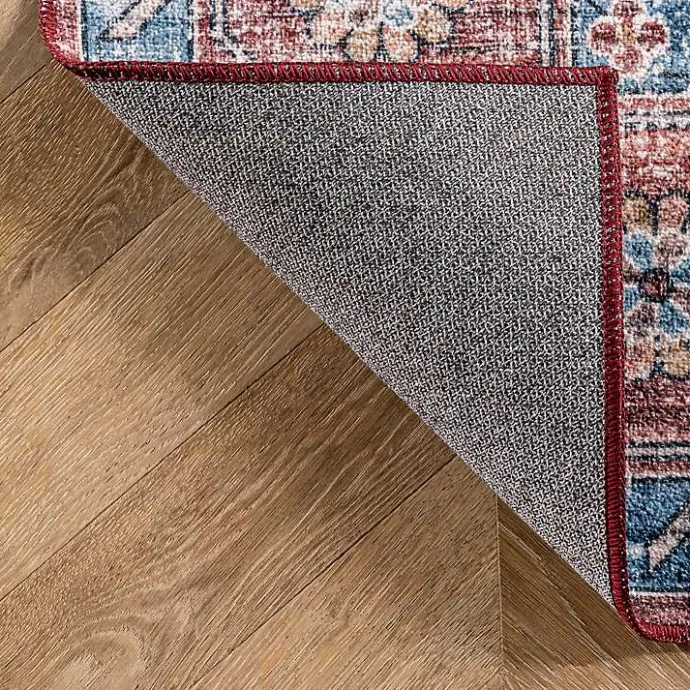 Best Kirklands Home Orange Medallion Washable Runner