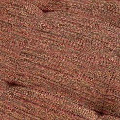 Sale Kirklands Home Mid-Century Pecan Finish Accent Chair Orange