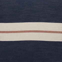 Hot Kirklands Home Orange Single Stripe Navy Pillow