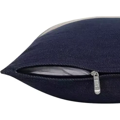 Hot Kirklands Home Orange Single Stripe Navy Pillow