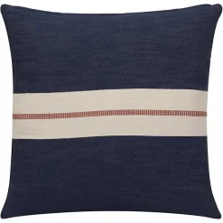 Hot Kirklands Home Orange Single Stripe Navy Pillow