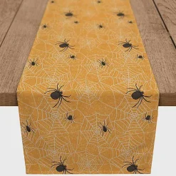 Outlet Kirklands Home Spiderwebs Halloween Table Runner, 90 in. Orange