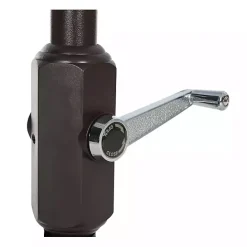 New Kirklands Home Tilt Crank 9 ft. Outdoor Metal Umbrella Orange