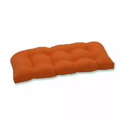 Best Kirklands Home Tufted Outdoor Settee Cushion Orange