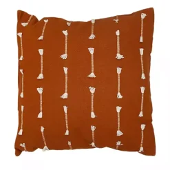 Online Kirklands Home Woven Lines Pillow Orange