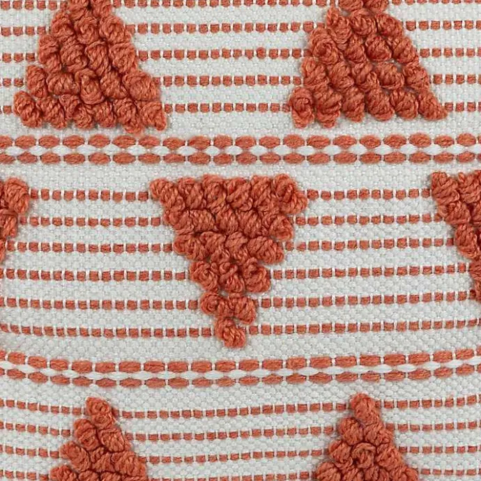 Hot Kirklands Home Orange Woven Triangle Indoor/Outdoor Pillow