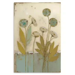 New Kirklands Home Orbloom Floral Encaustic Canvas Art Print Multi