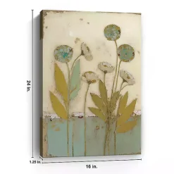 New Kirklands Home Orbloom Floral Encaustic Canvas Art Print Multi